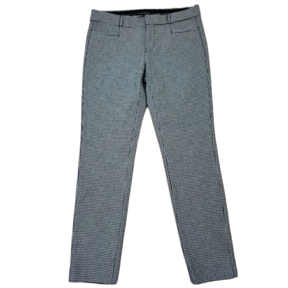 Banana Republic ~Woman Size 2~ White/Black Geometric Print Ankle Pants Sloan. - Picture 6 of 11